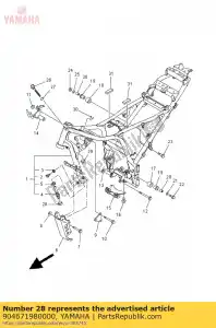 yamaha 904671980000 klem - Onderkant