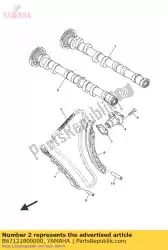 Aqui você pode pedir o conjunto de árvore de cames 2 em Yamaha , com o número da peça B67121800000: