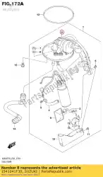 Here you can order the plate assy from Suzuki, with part number 1541041F30: