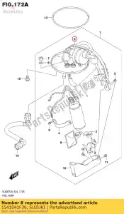 Suzuki 1541041F30 plate assy - Bottom side