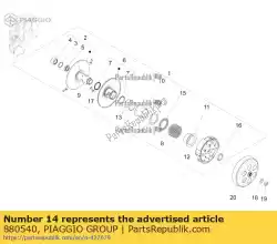 Tutaj możesz zamówić podk? Adka ? Lizgowa od Piaggio Group , z numerem części 880540: