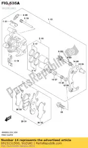 Suzuki 6915131D00 supporto - Il fondo