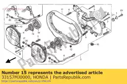 Aqui você pode pedir o borracha, suporte do farol em Honda , com o número da peça 33157MJ0000: