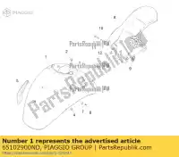 65102900ND, Piaggio Group, front mudguard     , New