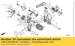 Tutaj możesz zamówić sworze?, spr?? Yna powrotna zmiany biegów od Honda , z numerem części 24652KRNA40: