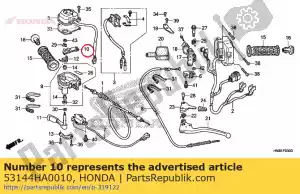 honda 53144HA0010 arm comp., throttle - Bottom side