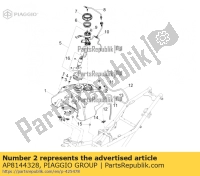 AP8144328, Aprilia, rubberen afstandsstuk, Nieuw