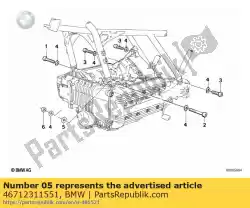 Ici, vous pouvez commander le cale - 2,00mm auprès de BMW , avec le numéro de pièce 46712311551: