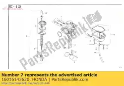 Qui puoi ordinare set di viti da Honda , con numero parte 16016143620: