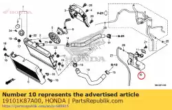 Aqui você pode pedir o tanque, reserva do radiador em Honda , com o número da peça 19101K87A00: