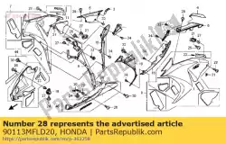 Here you can order the screw, pan, 5x15 from Honda, with part number 90113MFLD20: