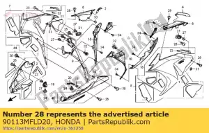 honda 90113MFLD20 screw, pan, 5x15 - Bottom side