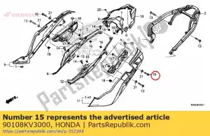 Honda 90108KV3000 zeskantbout, 8x25 - Onderkant