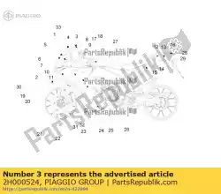 Tutaj możesz zamówić naklejka ? Marco? Od Piaggio Group , z numerem części 2H000524: