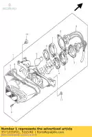 3571035F01, Suzuki, conjunto da lâmpada, traseira suzuki gsxr  gsx r750 r1000 r600 r600z 1000 750 600 , Novo