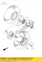 1C5251110000, Yamaha, hub, front yamaha yfm 125 2000 2001 2002 2003 2004 2005 2006 2007 2008 2010 2012 2013, New