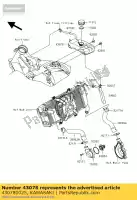 430780025, Kawasaki, Reservatório er650a6s kawasaki er-6f er-6n 650 2006 2007 2008, Novo