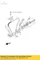 Here you can order the washer,cam chai from Suzuki, with part number 1281330G00: