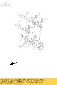 Yamaha 5AP185400000 zespó? krzywki zmiany biegów - Dół