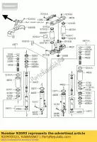 920930023, Kawasaki, joint, tube extérieur de fourche vn2000-a1 kawasaki vn 2000 2004 2005 2006 2008 2009 2010, Nouveau