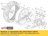 AP8107122, Piaggio Group, Anel de corrente z = 42 aprilia rsv sp tuono 1000, Novo