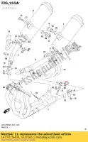 1477015H00, Suzuki, bracket comp, ex suzuki gsx bking bk bka hayabusa r ruf bkau2 ru2 rauf raz ra bkuf bku2 razuf z rz gsx1300r gsx1300ra 1300 , Nouveau