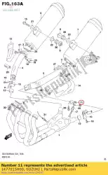 Aqui você pode pedir o colchete comp, ex em Suzuki , com o número da peça 1477015H00: