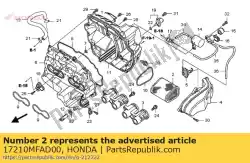 Aqui você pode pedir o elemento, filtro de ar em Honda , com o número da peça 17210MFAD00: