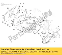 Aquí puede pedir cubierta izquierda de Piaggio Group , con el número de pieza 1B002259000XBB: