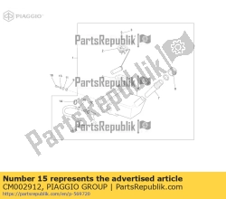 Aprilia CM002912, Slangklem, OEM: Aprilia CM002912