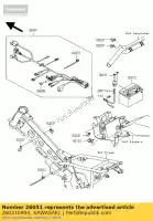 260310904, Kawasaki, arnês, klx110caf principal kawasaki klx 110 2010, Novo