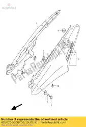 Qui puoi ordinare fodera, coda del sedile da Suzuki , con numero parte 4550206G00YD8: