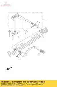 yamaha 3C1E81400000 d?wignia stopera kpl - Dół