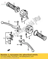 5711027A00, Suzuki, poignée comp suzuki gsx r rx rr 750, Nouveau