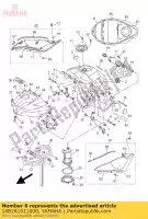 14B241911000, Yamaha, support, réservoir de carburant 1 yamaha yzf r 1000 2009 2010 2011 2012 2013 2014, Nouveau