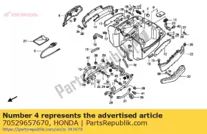 Honda 70529657670 passacavo b, pannello laterale - Il fondo