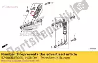 52486035000, Honda, collar, rr. cushion rubber bush (fr.) honda  general export england australia france germany qr trx 50 70 90 1950 1951 1952 1953 1954 1955 1956 1957 1958 1959 1960 1961 1962 1963 1964 1965 1966 1967 1968 1969 1970 1971 1972 1973 1974 1975 1976 1977 1978 1979 1980 1981 1982 1983 1984 1985 1986, New