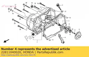 honda 22811040020 leva, frizione - Il fondo