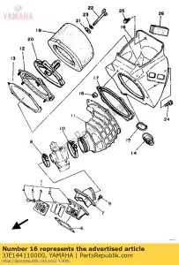 Yamaha 3JE144110000 case, air cleaner 1 - Bottom side