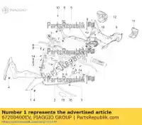 67200400EV, Piaggio Group, coperchio manubrio anteriore     , Nuovo