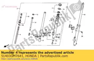Honda 51403GM7641 ressort, coussin fr. - La partie au fond