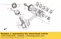 13051MW0305, Honda, geen beschrijving beschikbaar honda cbr 900 1992 1993 1994 1995, Nieuw