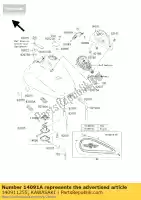 140911255, Kawasaki, copertura, metro, fr kawasaki vn classic fi n drifter j vulcan nomad l e vn1500 1500 , Nuovo