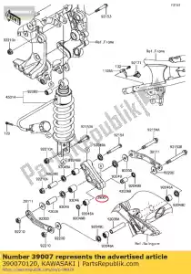 kawasaki 390070120 braccio-sospensione zg1400a8f - Il fondo