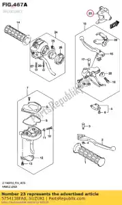 Suzuki 5754138FA0 couvercle, frein rr - La partie au fond