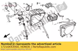 Aqui você pode pedir o mola, elemento purificador de ar em Honda , com o número da peça 17216KR3000: