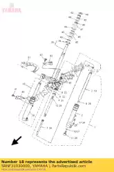 voorvork assy (r van Yamaha, met onderdeel nummer 5RNF31030000, bestel je hier online: