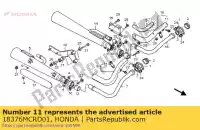 18376MCRD01, Honda, banda, ex. copertura del tubo honda vt 750 2001 2002, Nuovo