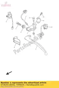 yamaha 5TJ829118000 suporte, alavanca 1 - Lado inferior