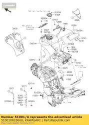 tank-comp-fuel, m. S. Zwart van Kawasaki, met onderdeel nummer 510010818660, bestel je hier online: